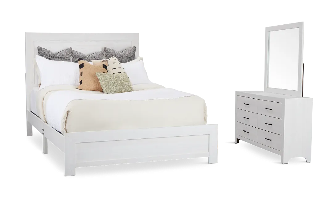 Ollie White Panel Bedroom